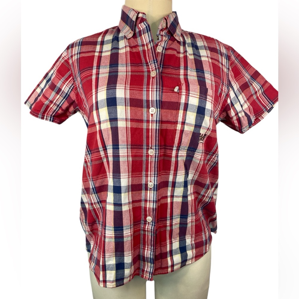 Texas Authentic Dry Goods Short Sleeve Western Blouse Women’s Small